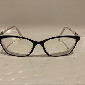 Women’s Ralph Lauren Eye glass frames.  Black on the outside